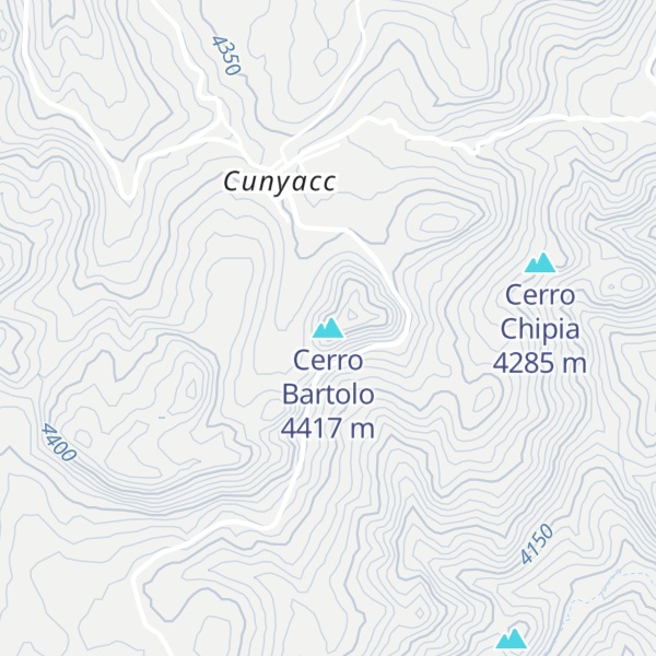 Map of Cerro Bartolo
