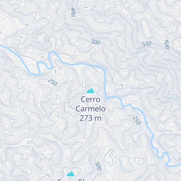 Map of Cerro Carmelo