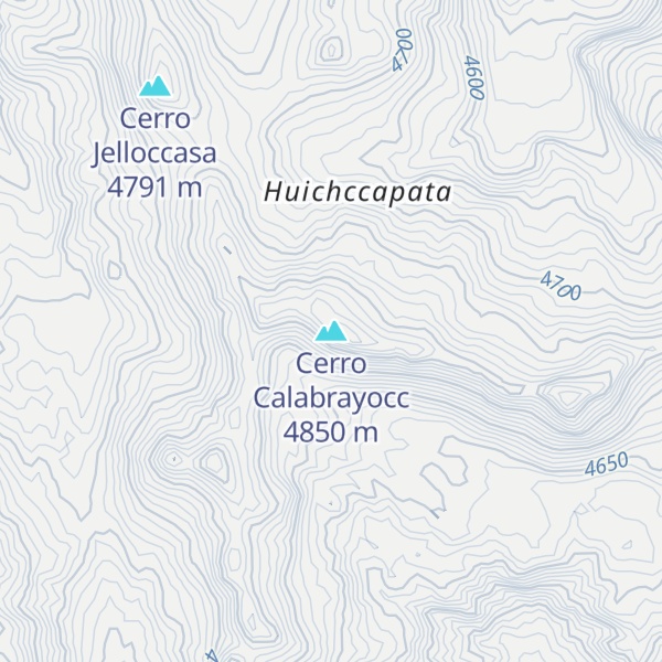 Map of Cerro Calabrayocc