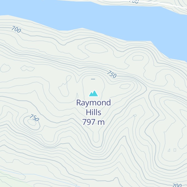 Map of Raymond Hills