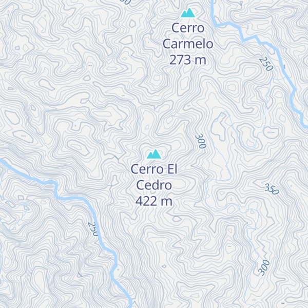 Map of Cerro El Cedro