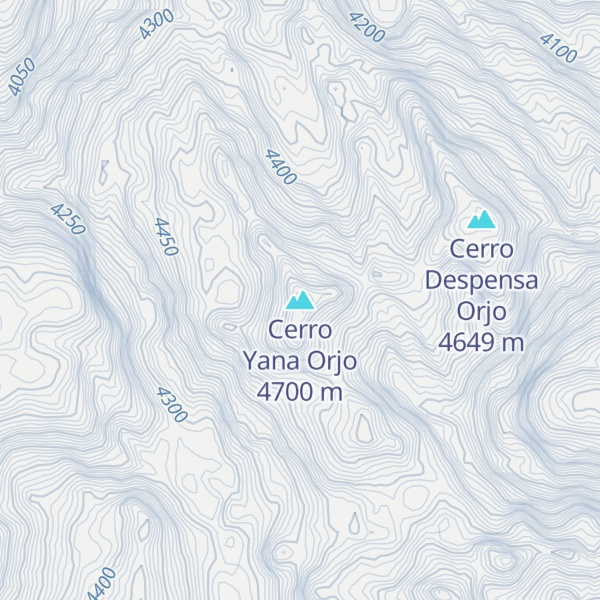 Map of Cerro Yana Orjo