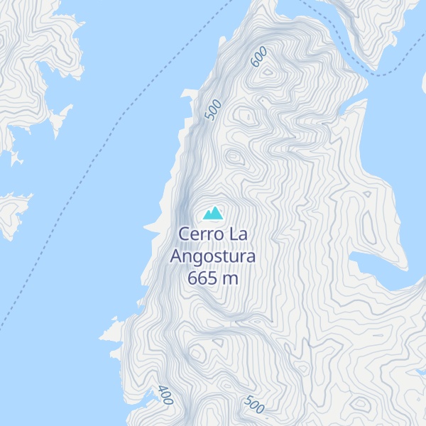 Map of Cerro La Angostura