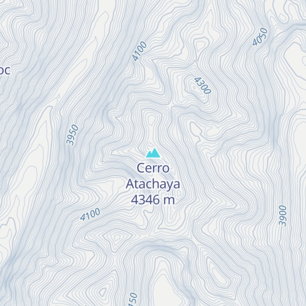 Map of Cerro Atachaya