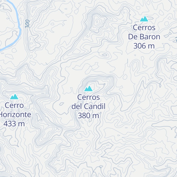 Map of Cerros del Candil