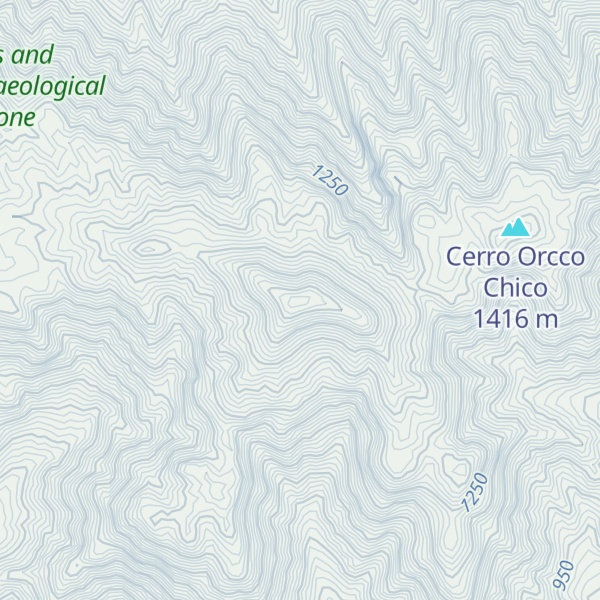 Map of Cerro Chauchilla