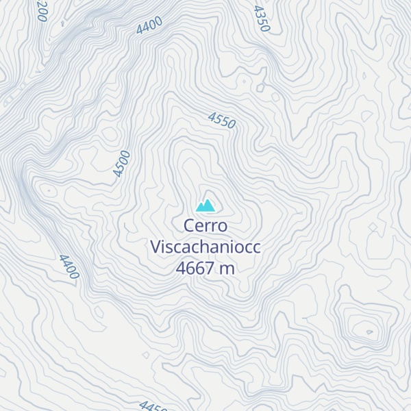 Map of Cerro Viscachaniocc