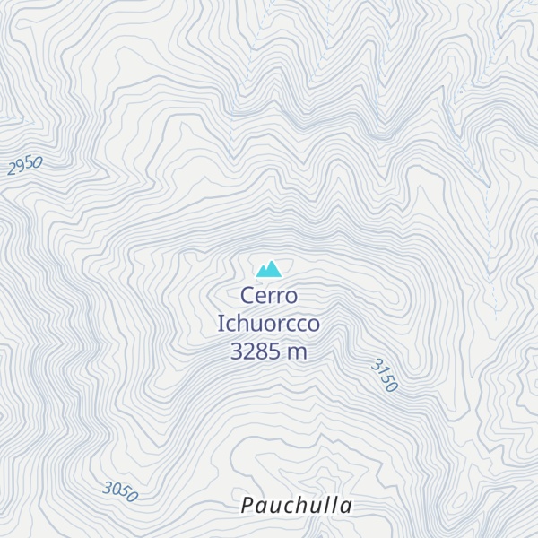Map of Cerro Ichuorcco