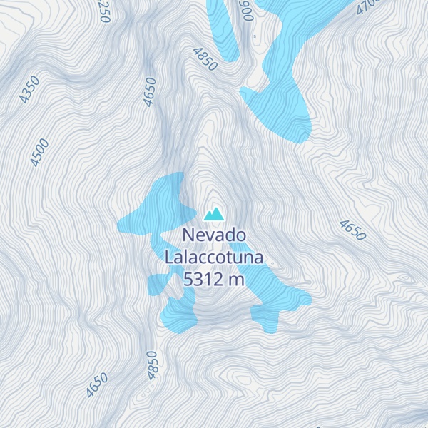 Map of Nevado Lalaccotuna