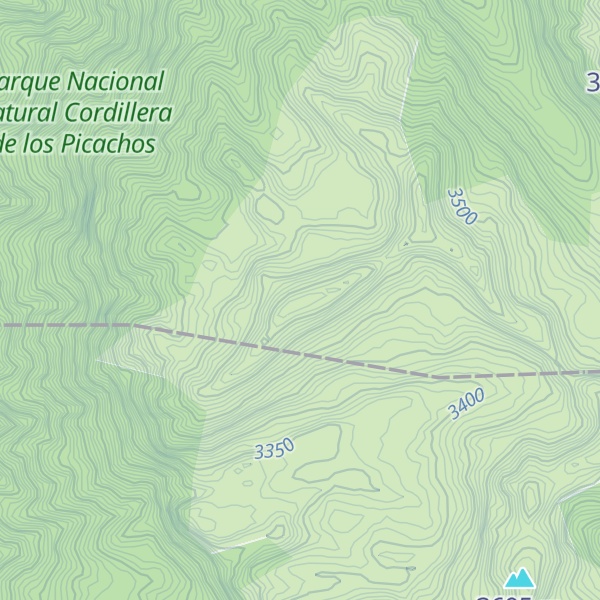 Map of Cerro El Triunfo