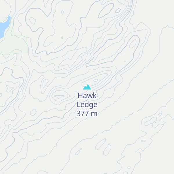 Map of Hawk Ledge