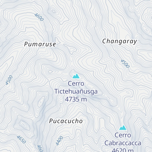 Map of Cerro Tictehuañusga