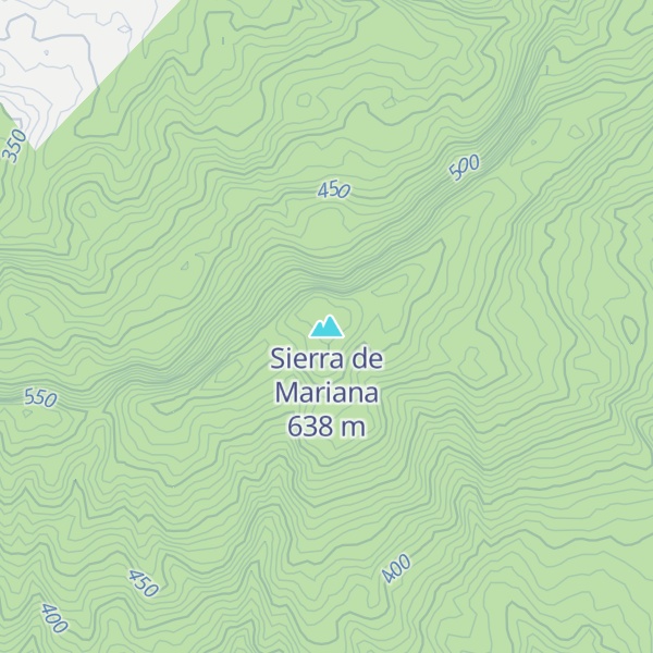 Map of Sierra de Mariana
