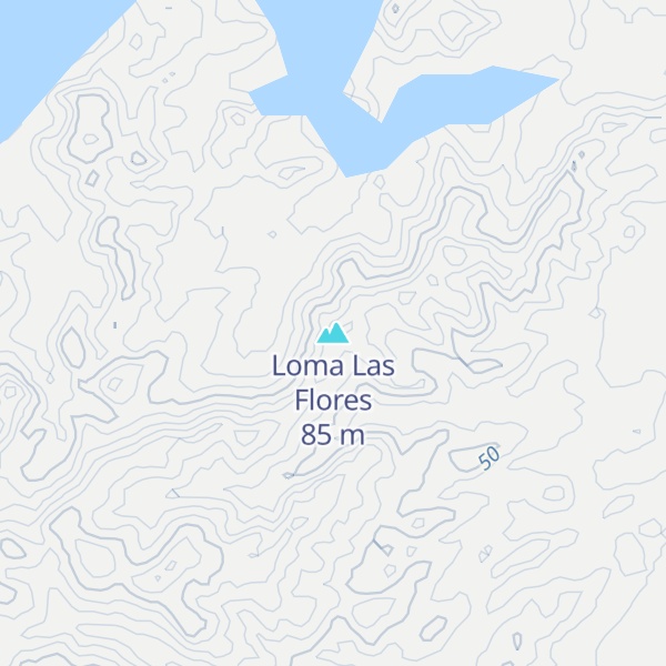Map of Loma Las Flores