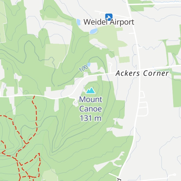 Map of Mount Canoe