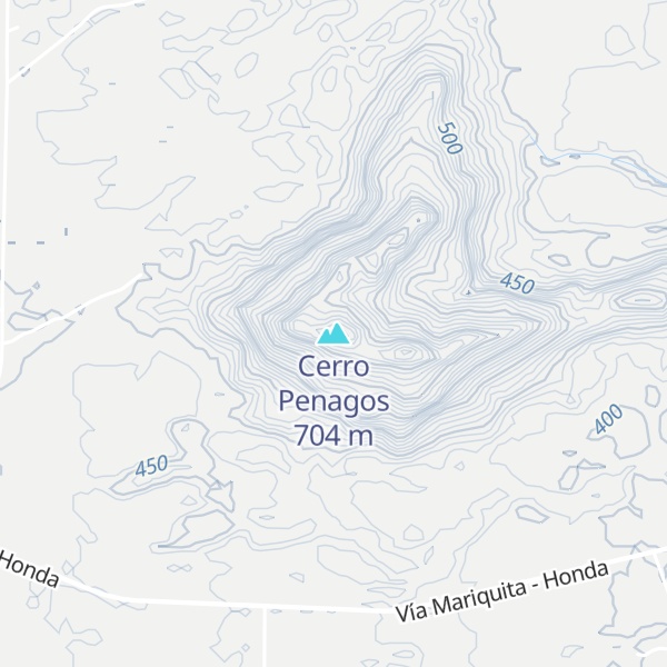 Map of Cerro Penagos