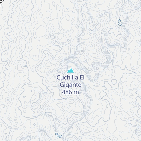 Map of Cuchilla El Gigante