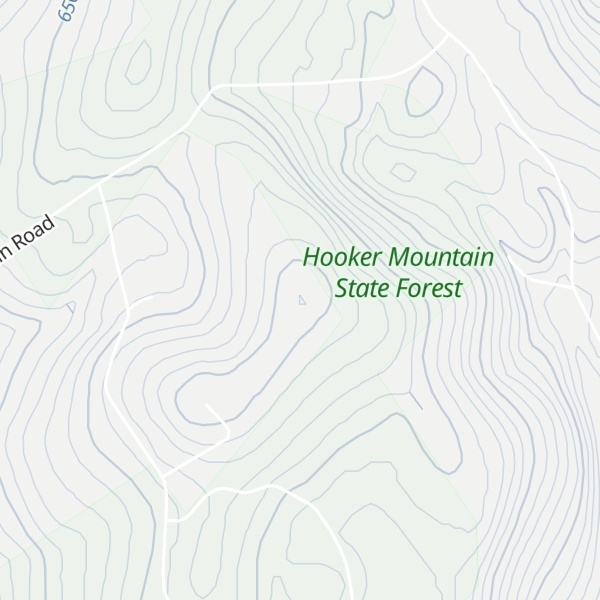 Map of Hooker Mountain
