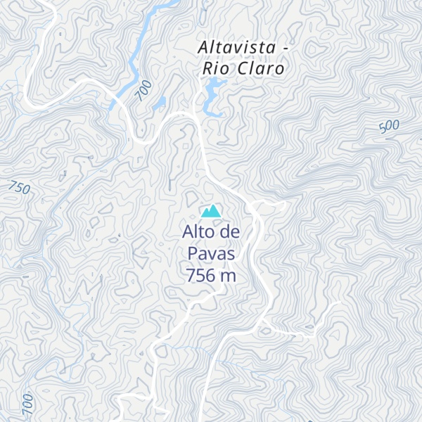 Map of Alto de Pavas