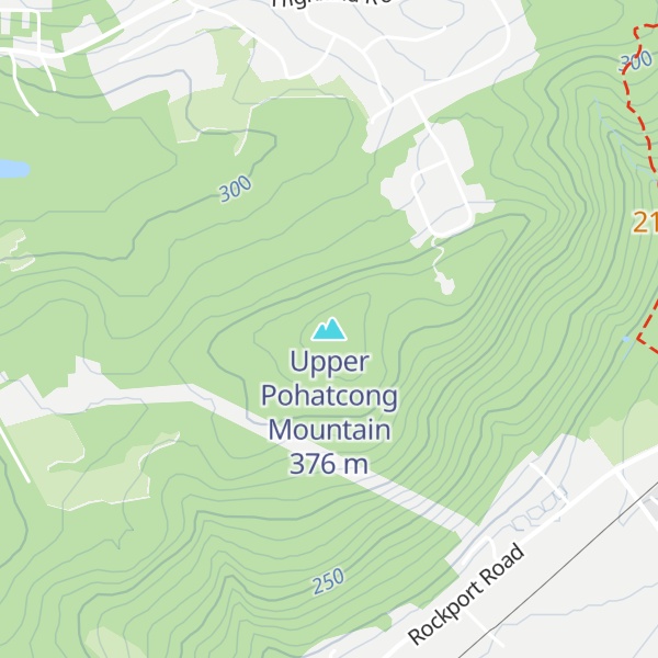 Map of Upper Pohatcong Mountain