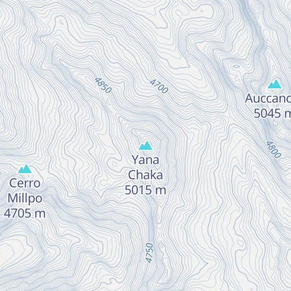 Map of Yana Chaka