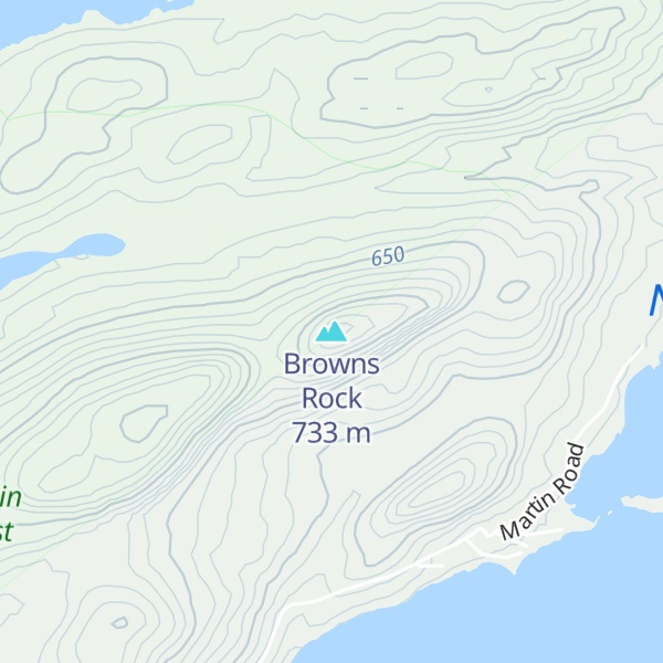 Map of Browns Rock