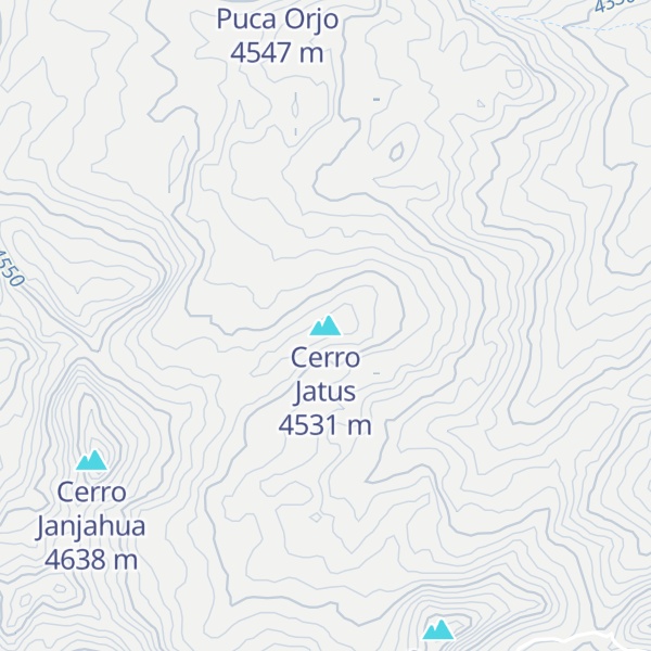 Map of Cerro Jatus