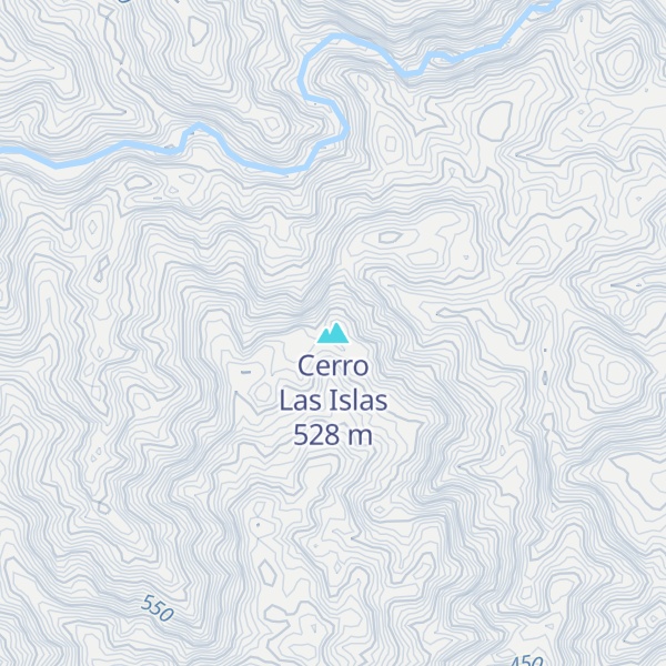 Map of Cerro Las Islas