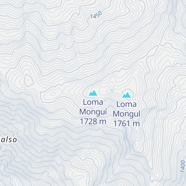 Map of Loma Monguí