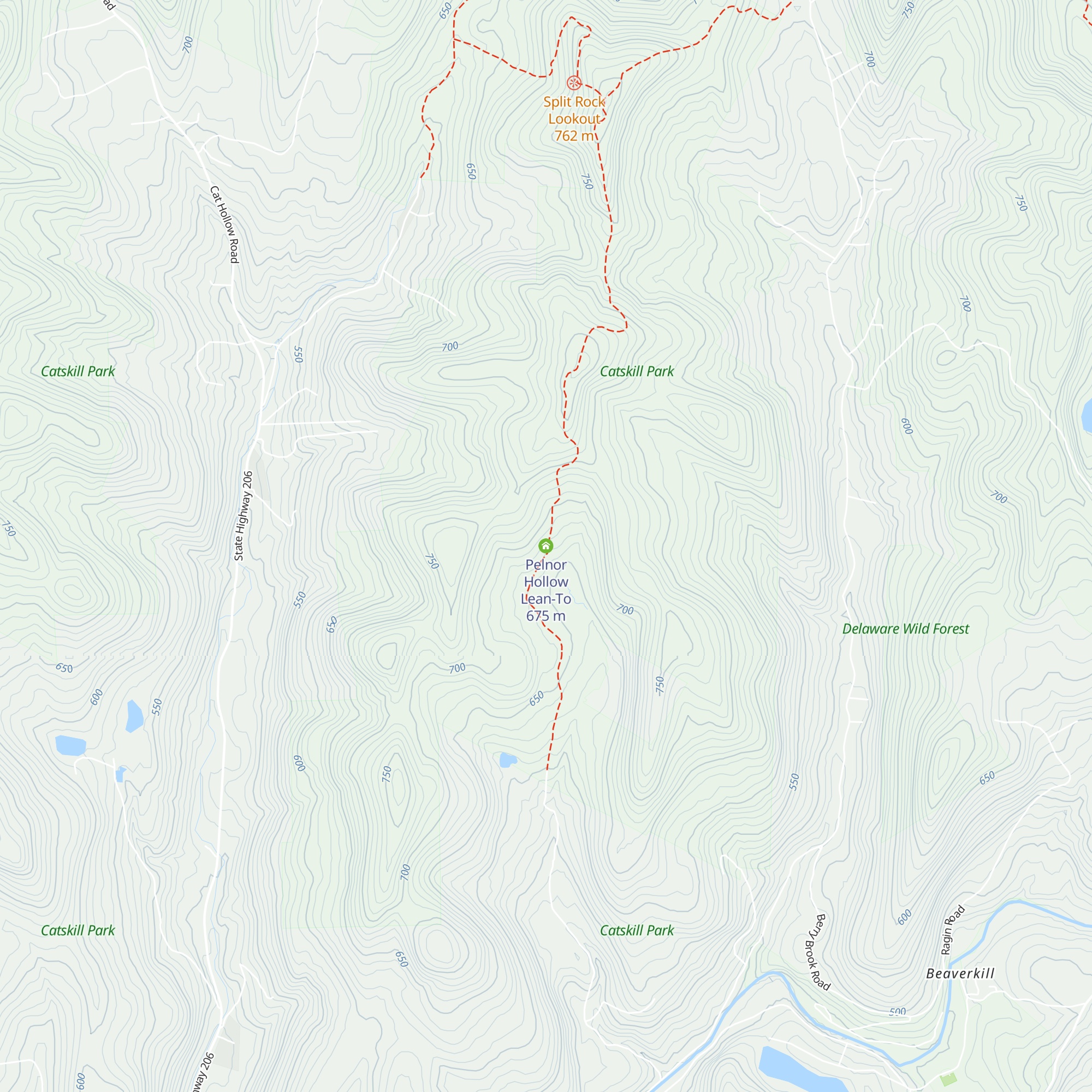 Pelnor Hollow Lean-To map