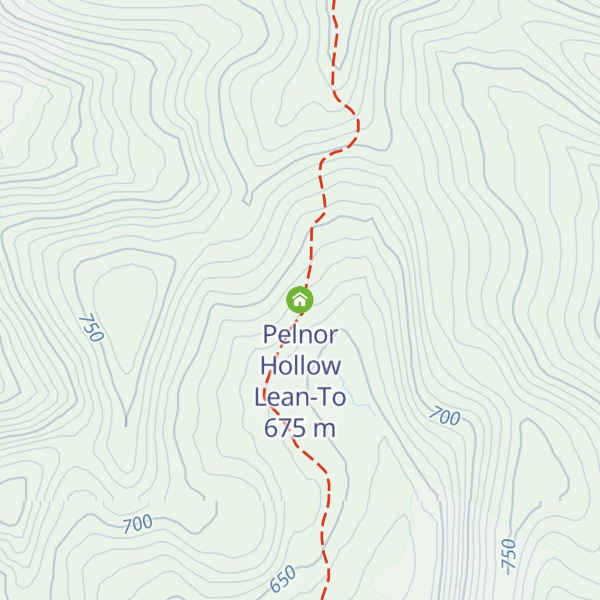 Map of Pelnor Hollow Lean-To