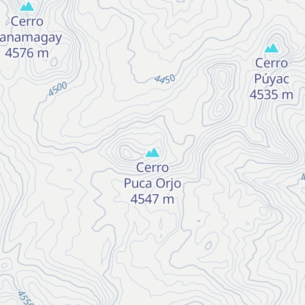 Map of Cerro Puca Orjo