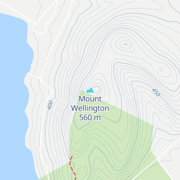 Map of Mount Wellington
