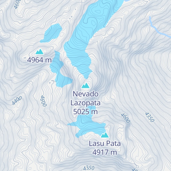 Map of Nevado Lazopata