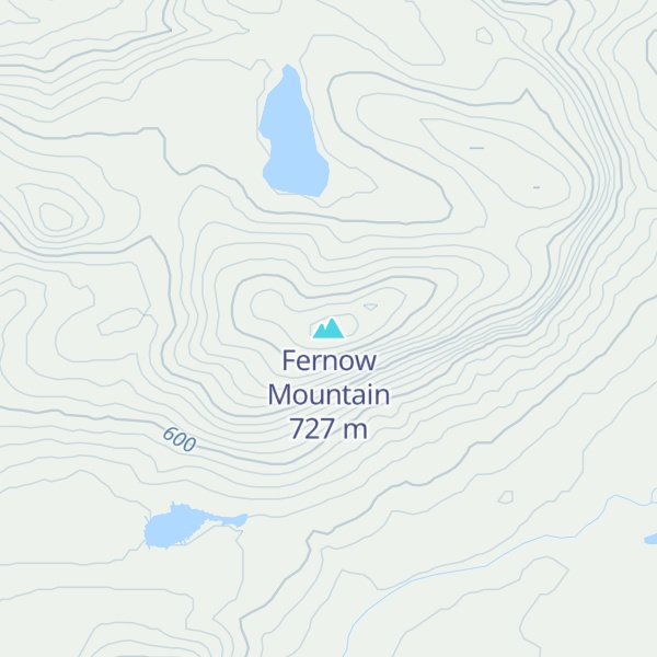 Map of Fernow Mountain