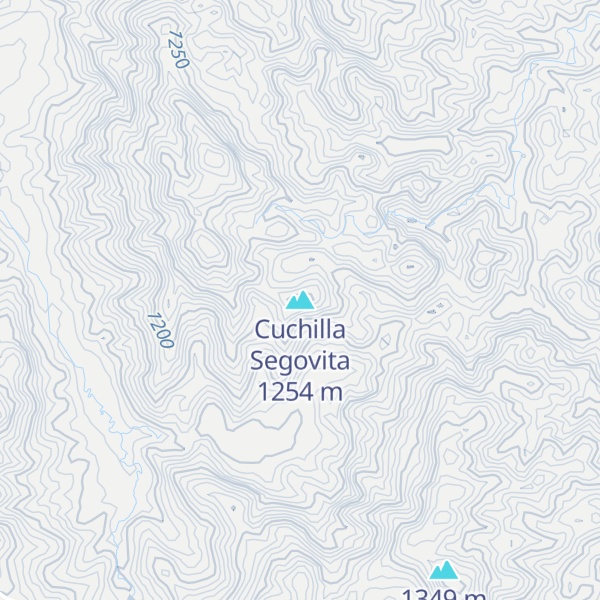 Map of Cuchilla Segovita