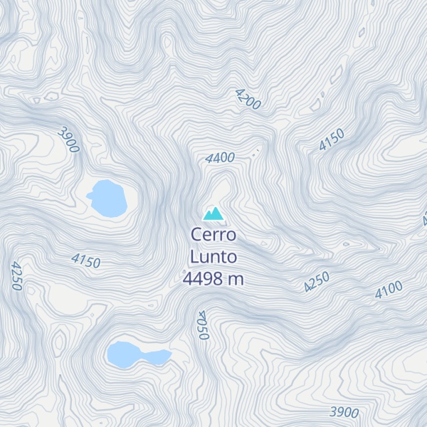 Map of Cerro Lunto