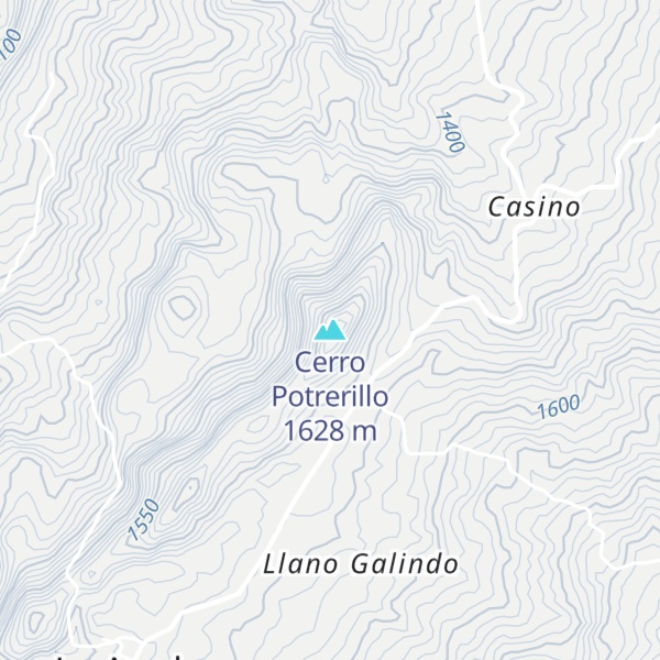 Map of Cerro Potrerillo