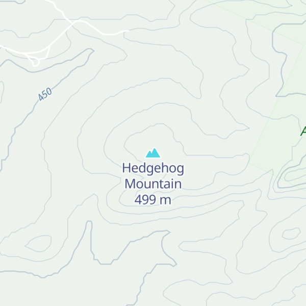 Map of Hedgehog Mountain