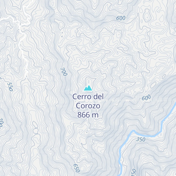 Map of Cerro del Corozo