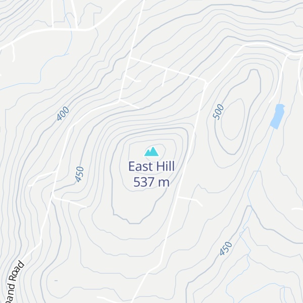 Map of East Hill