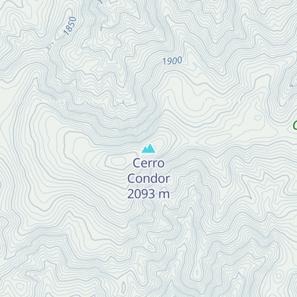 Map of Cerro Condor
