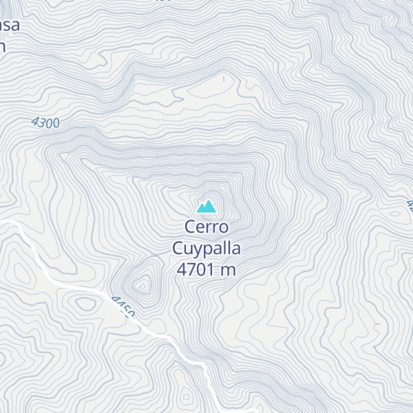 Map of Cerro Cuypalla