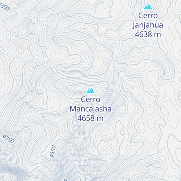 Map of Cerro Mancajasha