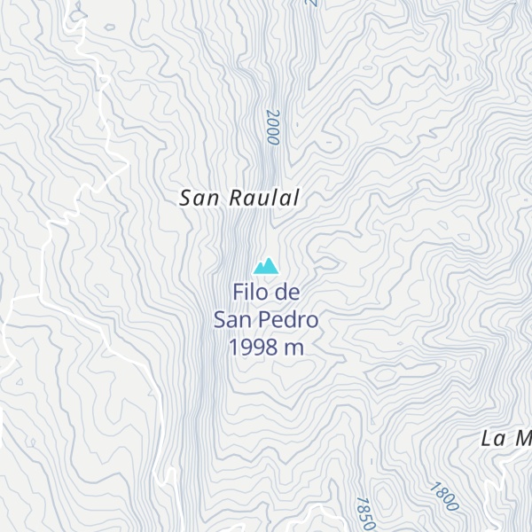 Map of Filo de San Pedro