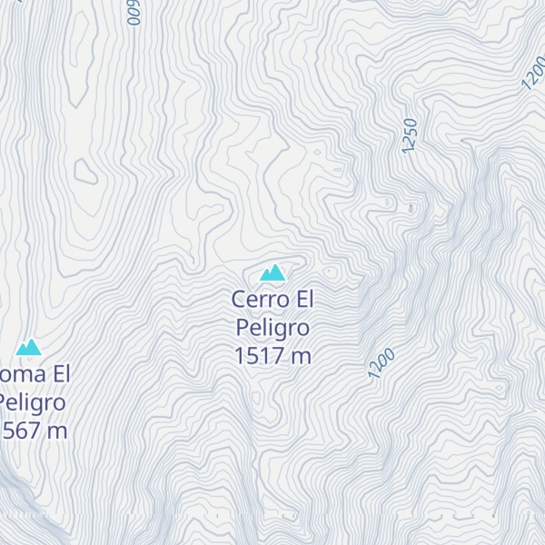 Map of Cerro El Peligro