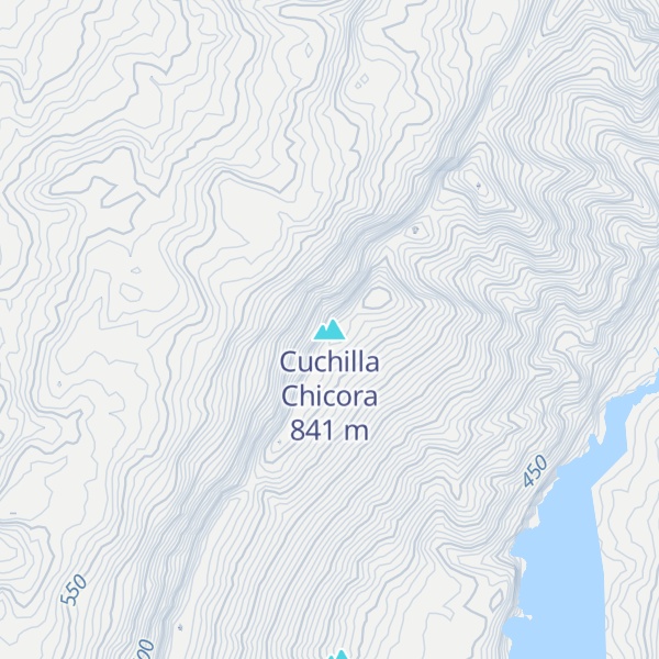 Map of Cuchilla Chicora