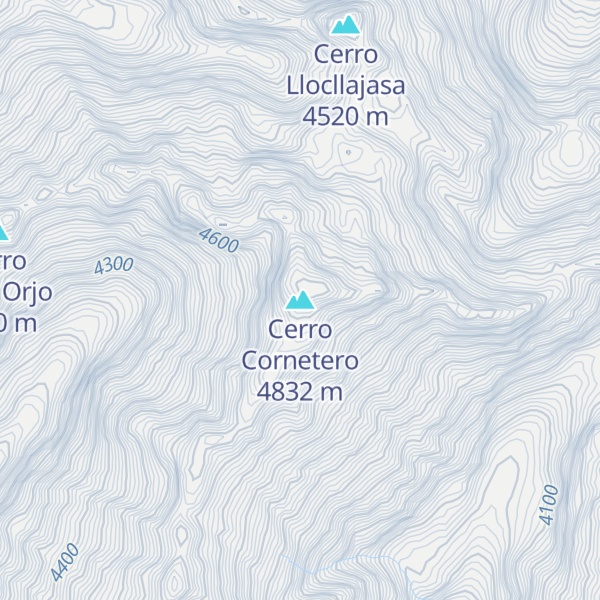 Map of Cerro Cornetero