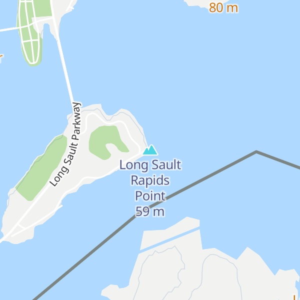 Map of Long Sault Rapids Point
