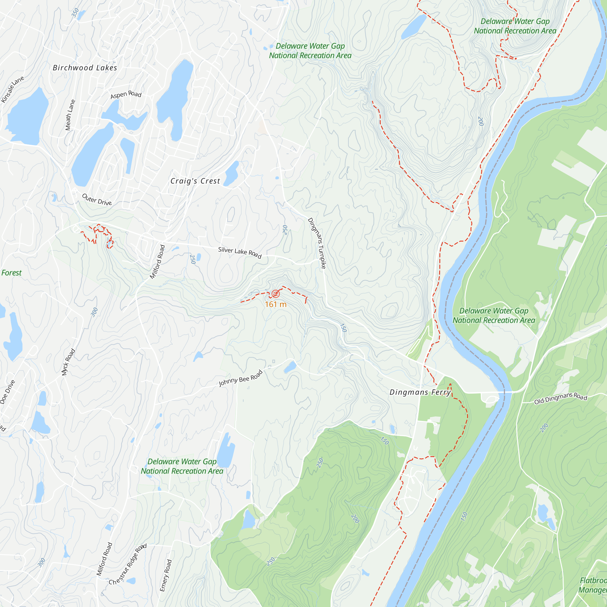 Dingmans Falls Visitors Center map